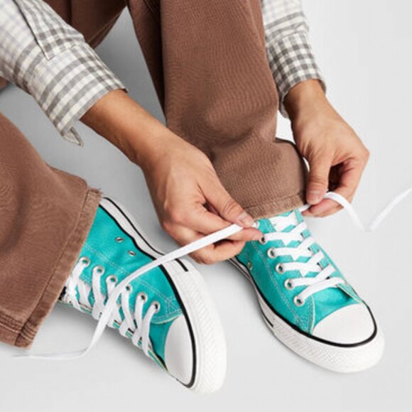 CONVERSE Chuck Taylor Teal All Star Unisex Low Top Sneakers - Men 5.5  Women 7.5 - Picture 2 of 15